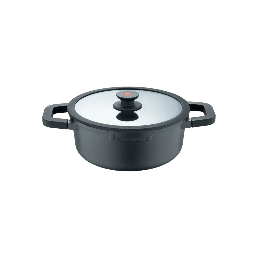 Cacerola con tapa aluminio fundido