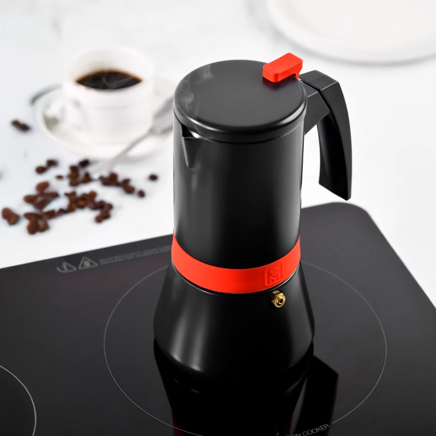 Cafetera 6 tazas acero inoxidable