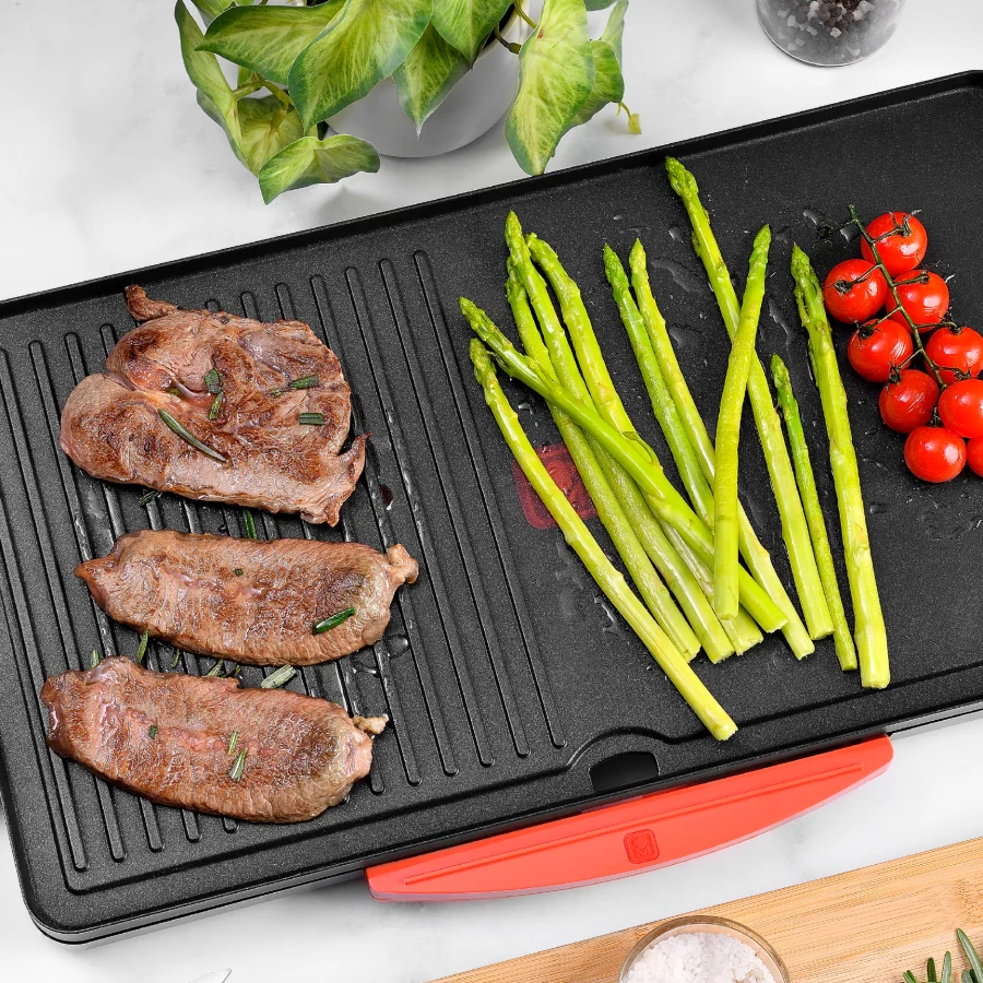 Plancha grill de aluminio fundido