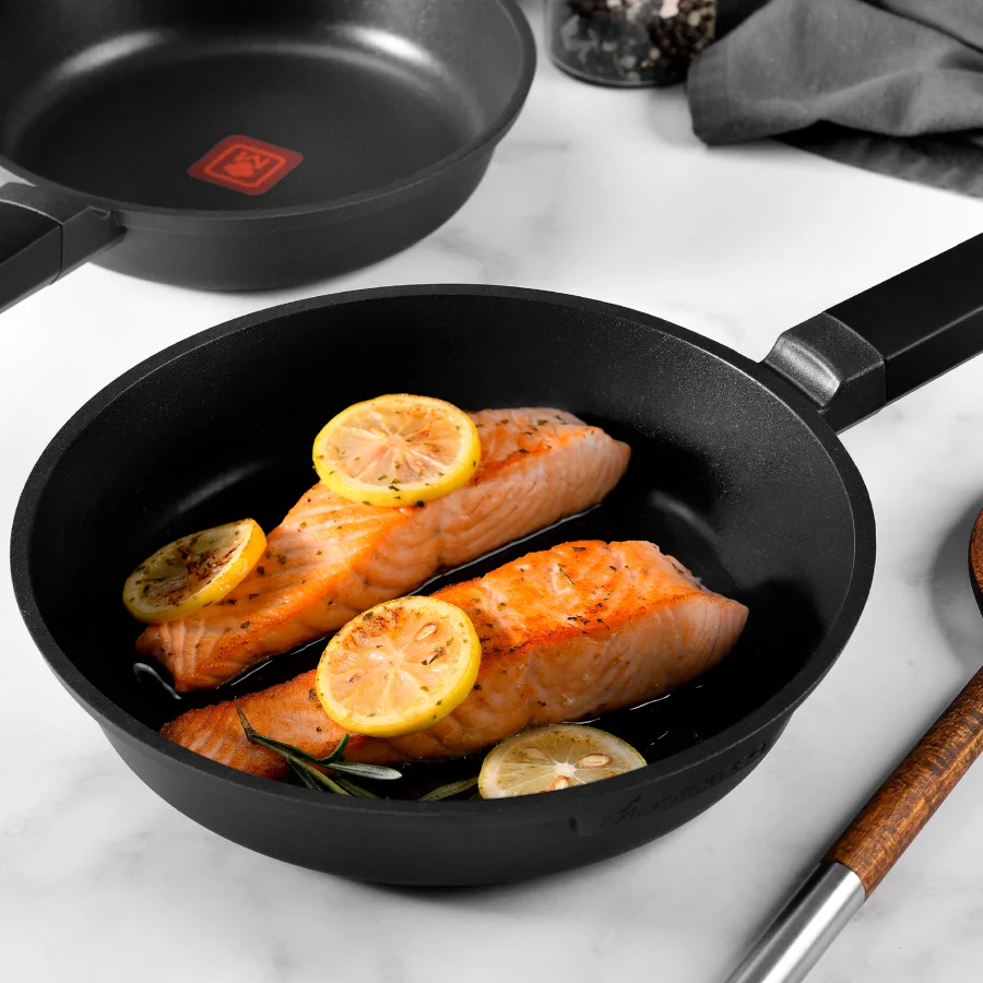 Wok de aluminio fundido