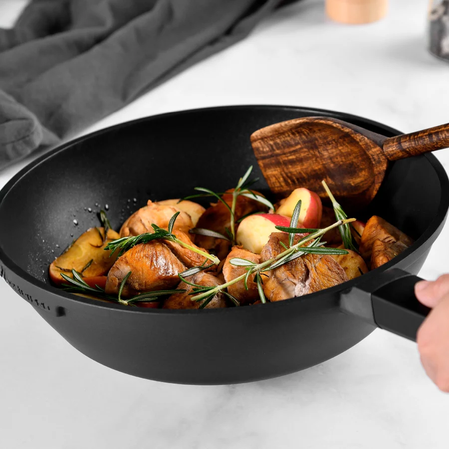 Wok de aluminio fundido