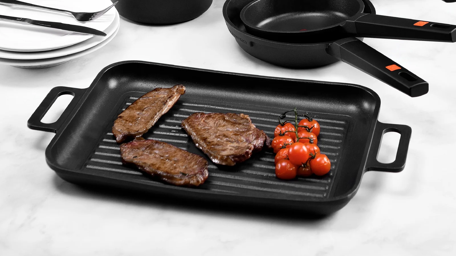 Asador aluminio fundido